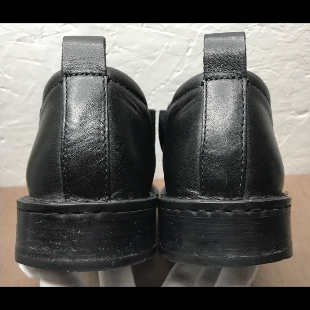 Rare Born Men’s Chelsea-Style Shoes Black Leather Size 10.5M Slip-On Double Gore - Picture 6 of 13